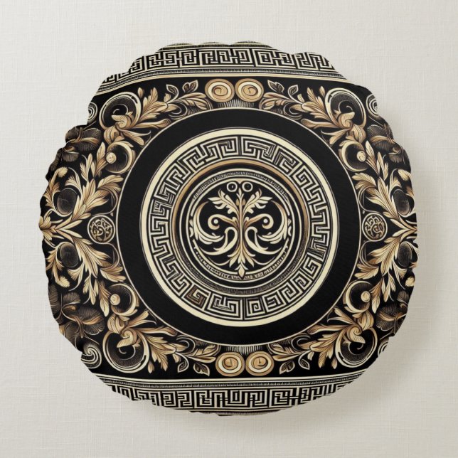 Altgriechisch Rundes Kissen (Vorderseite)