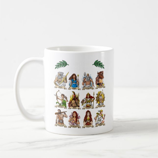 Altgriechische Götter Kaffeetasse (Links)