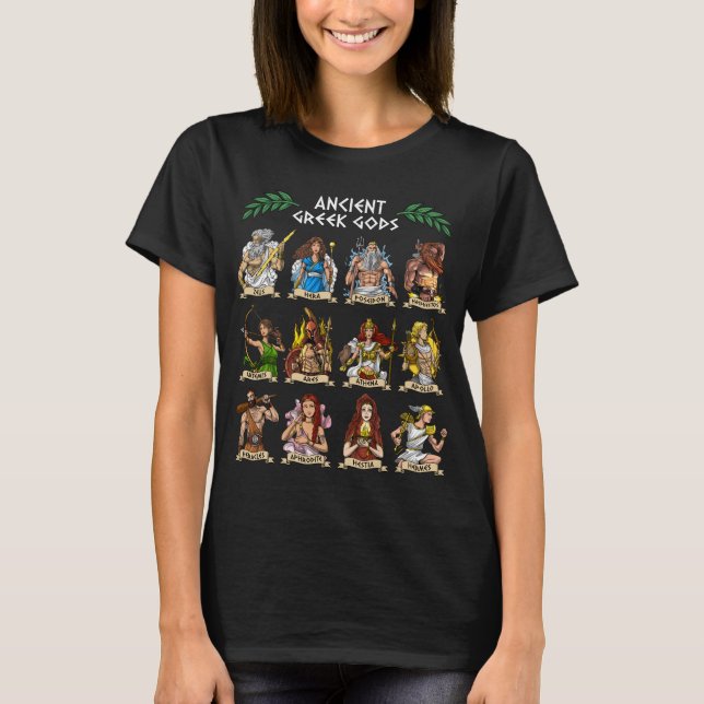Altgriechische Götter T-Shirt (Vorderseite)