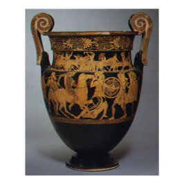 Altgriechische Terrakotta-Voluten-Krater ca. 450 v Poster