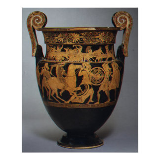 Altgriechische Terrakotta-Voluten-Krater ca. 450 v Poster