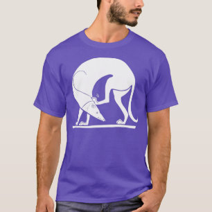 Altgriechischer Art Spartan Greyhound Jagen Hund T-Shirt
