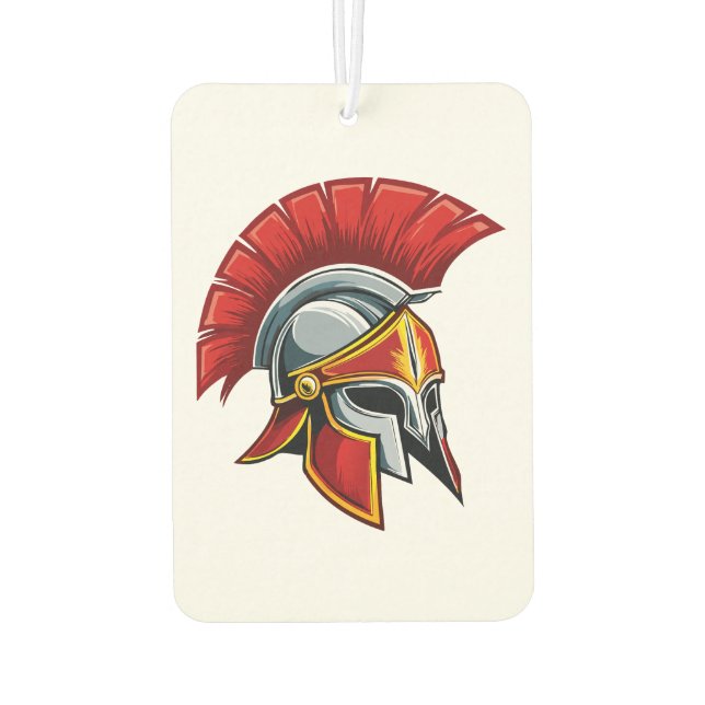 Altgriechischer korinthischer Helm Autolufterfrischer (Rückseite)