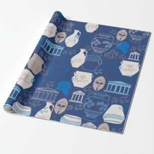Altgriechisches Wrackpapier Geschenkpapier