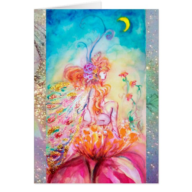 ALTHEA /Whimsical Fairy auf der rosa Blume (Vorne)