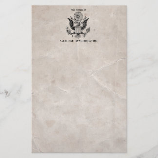 Althergebrachte amerikanische Wappenschreibwaren Briefpapier