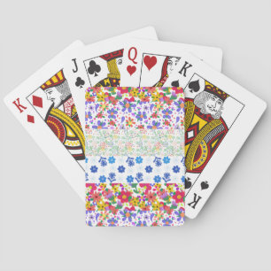 Althergebrachte Blumenrand-Quiltmuster Süß Spielkarten