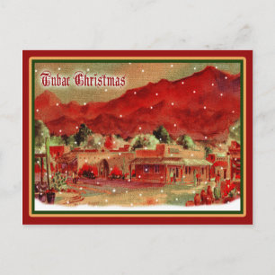 Althergebrachte Tubac-Weihnachts-Postkarte Feiertagspostkarte