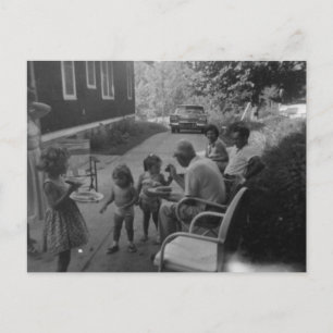 Althergebrachter Sommerpicknick-Spaß Postkarte