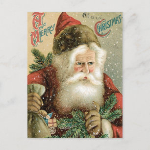 Althergebrachter Weihnachtsmann Feiertagspostkarte