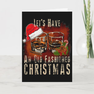 Althergebrachter Whiskey-Weihnachten - Bourbon Tai Karte