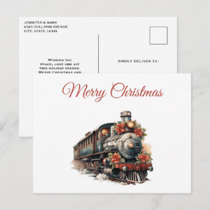 Althergebrachter Zug Retro Weihnachten
