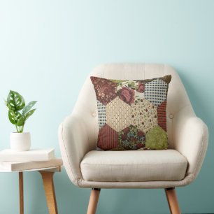 Althergebrachtes Quilt-Design Kissen
