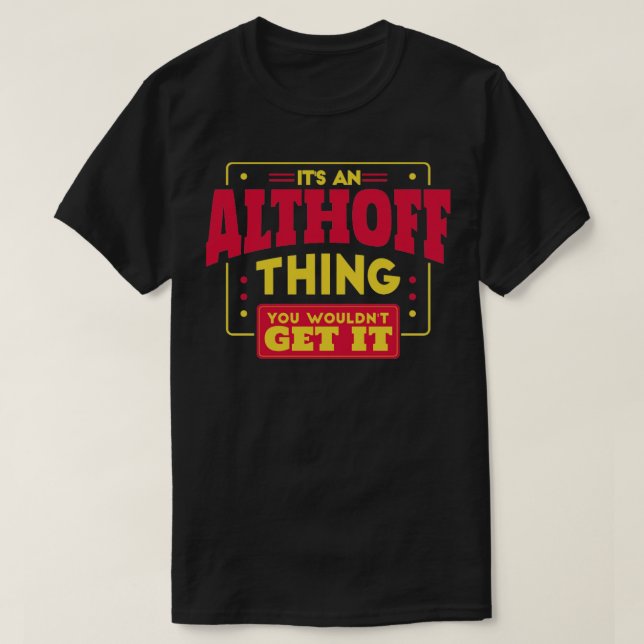 Althoff T-Shirt (Design vorne)