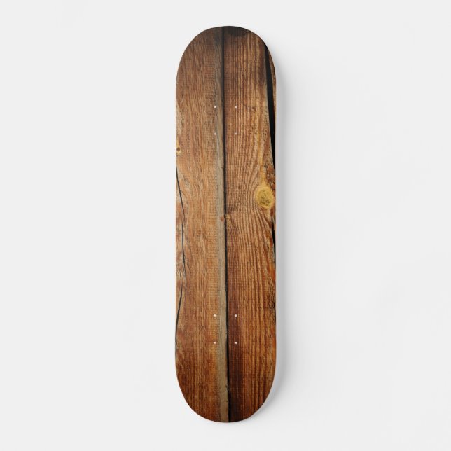Altholzhintergrund Skateboard (Vorderseite)