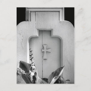 Altholzkirchenzapfen im Freien Seitenansicht BW Postkarte