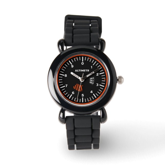 Altimeter Pilot Aviation Geek Armbanduhr (Vorderseite)