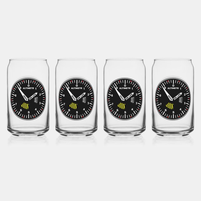 Altimeter Pilot Aviation Geek Dosenglas (Vorderseite)