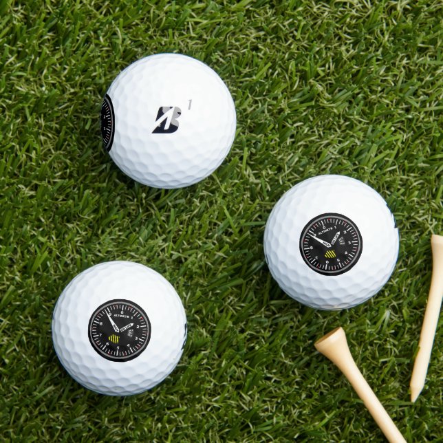 Altimeter Pilot Aviation Geek Golfball (Insitu Gras)