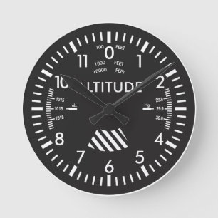 Altimeter Wall Clock Runde Wanduhr