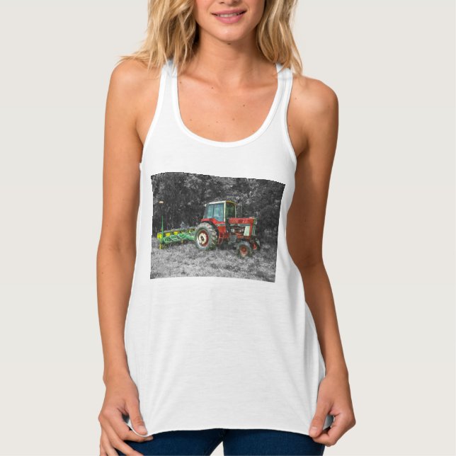 Altinternationaler Traktor-Painterly Tank Top (Vorderseite)