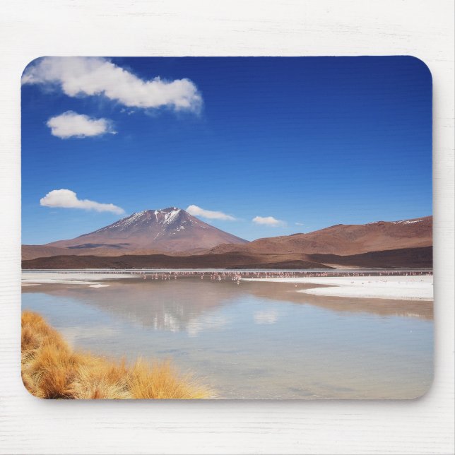 Altiplano Landschaft mit Vulkan in Bolivien Mousepad (Vorne)