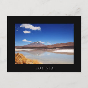 Altiplano Landschaft mit Vulkan in Bolivien Postkarte