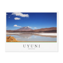 Altiplano Landschaft mit Vulkan in Uyuni, Bolivien