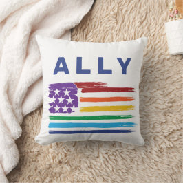 Altistic Rainbow Flag Throw Kissen