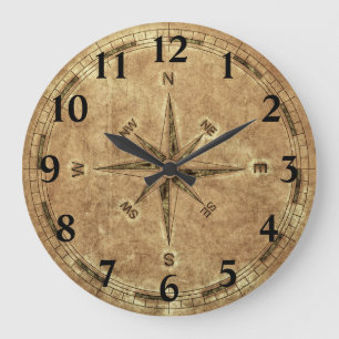 Altkompass abgenutzt große wanduhr