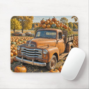 Altlastwagen mit Pumpkins gefüllt Mousepad