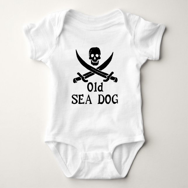 Altmeerhund Baby Strampler (Vorderseite)