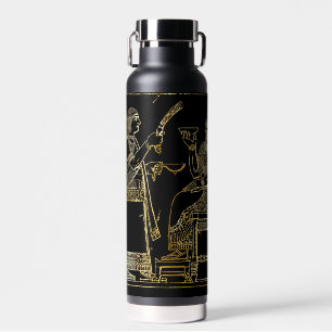 Altmesopotamisches Goldrelief Trinkflasche