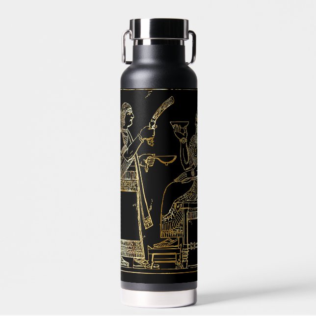 Altmesopotamisches Goldrelief Trinkflasche (Vorne)