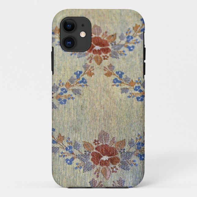 Altmodische Blumenmuster Case-Mate iPhone Hülle (Rückseite)