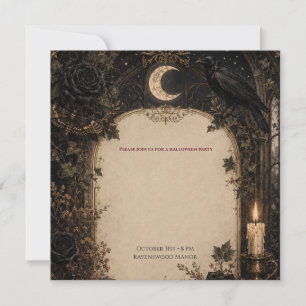 Altmodische Gothic-Halloween-Burgunder-Rosen, Efeu