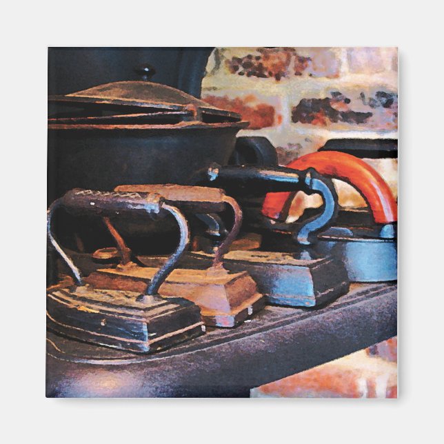 Altmodische Ironen Magnet (Vorne)