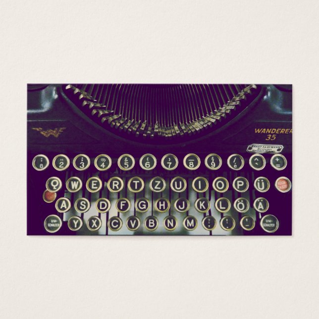 altmodische Schreibmaschine (Vorderseite)