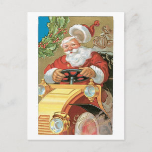 Altmodische Weihnachtsfeier, Weihnachtsfahrer Feiertagspostkarte