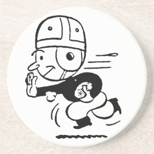 Altmodischer Fußball Untersetzer