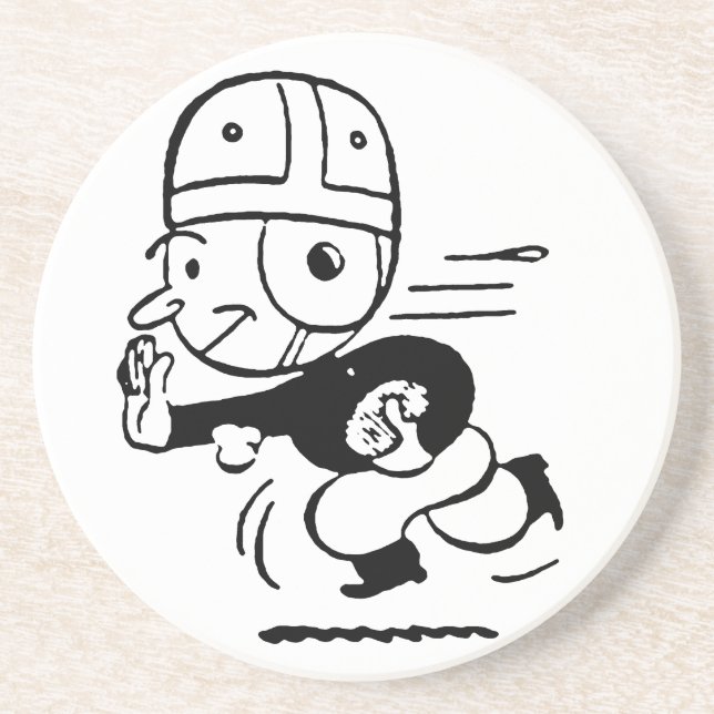 Altmodischer Fußball Untersetzer (Vorne)