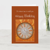 Altmodischer Geburtstag mit Vintagem Uhr-Spaß