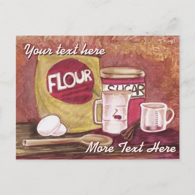 Altmodischer Koch Postkarte (Vorderseite)