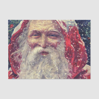 Altmodischer viktorianischer Sankt Nikolaus Seidenpapier