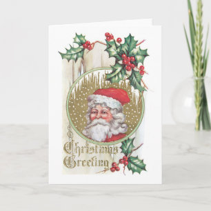 Altmodischer Weihnachten, Weihnachtsmann Feiertagskarte