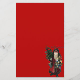 Altmodischer Weihnachtsmann Briefpapier