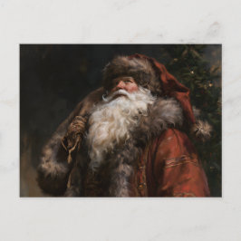Altmodischer Weihnachtsmann Feiertagspostkarte