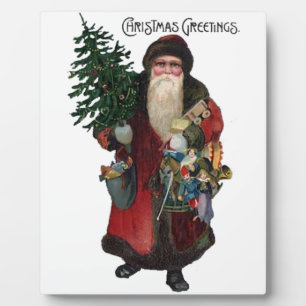 Altmodischer Weihnachtsmann Fotoplatte