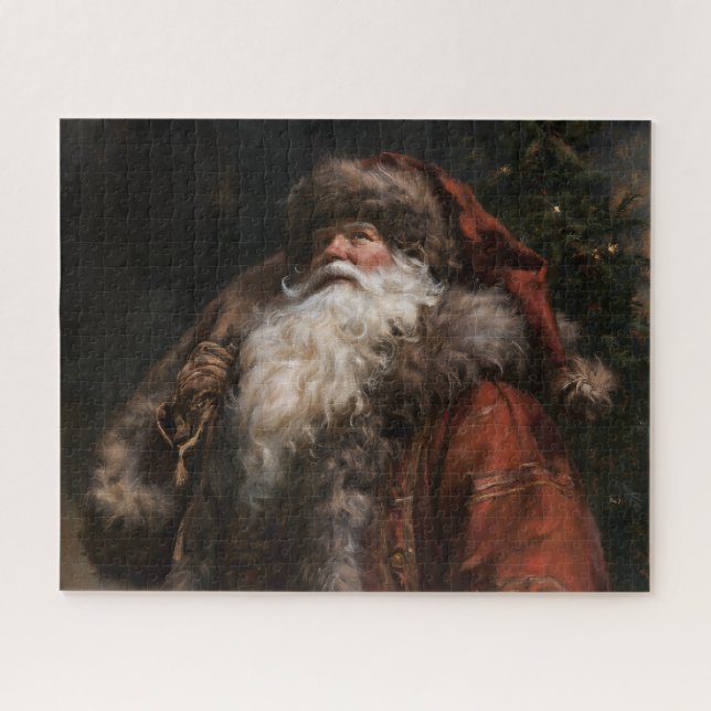Altmodischer Weihnachtsmann Puzzle (Horizontal)