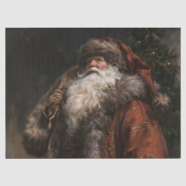 Altmodischer Weihnachtsmann Seidenpapier